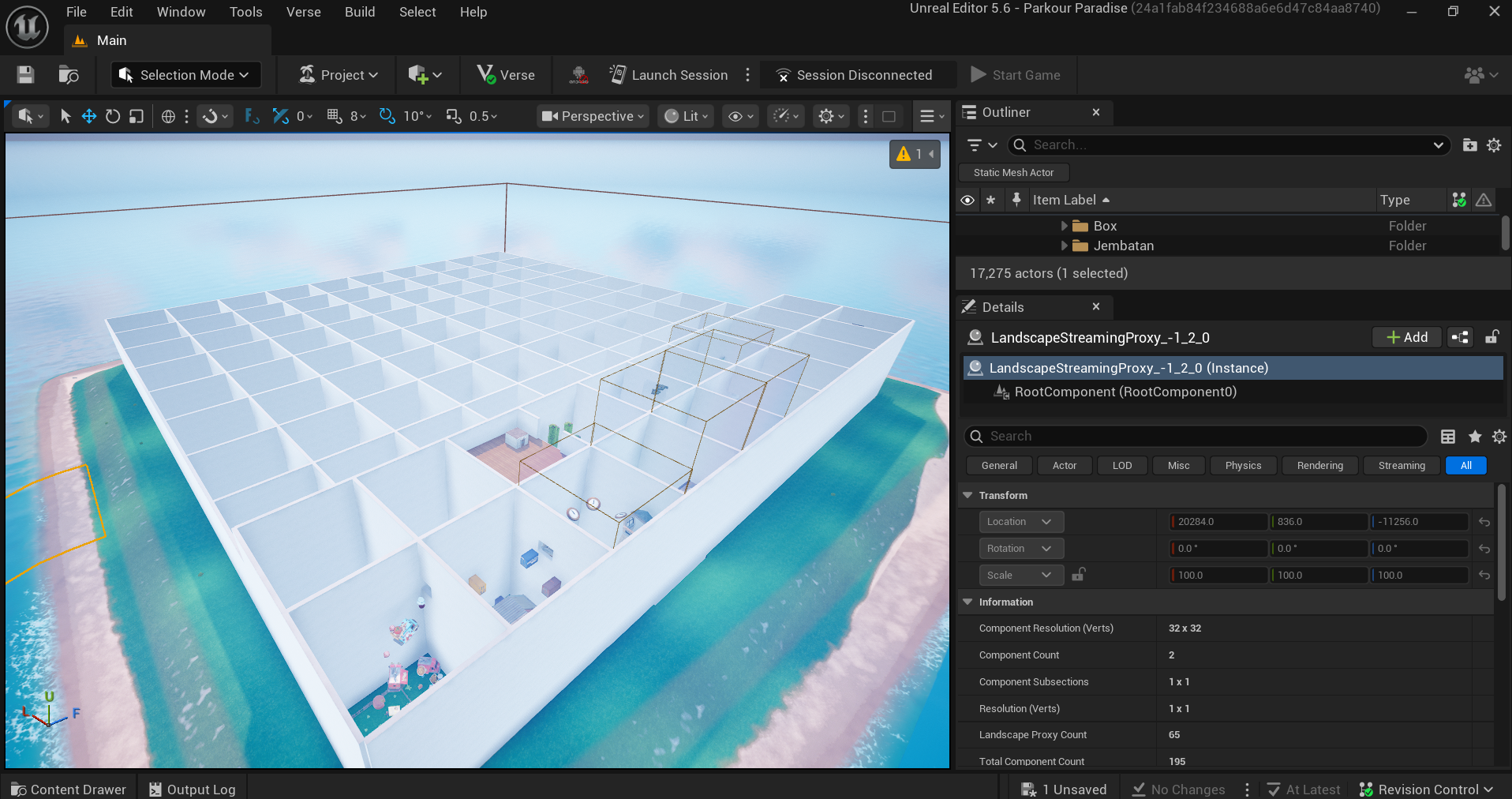 Grey-box canyon theme